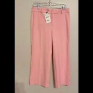 CROP FLARE PINK TROUSERS